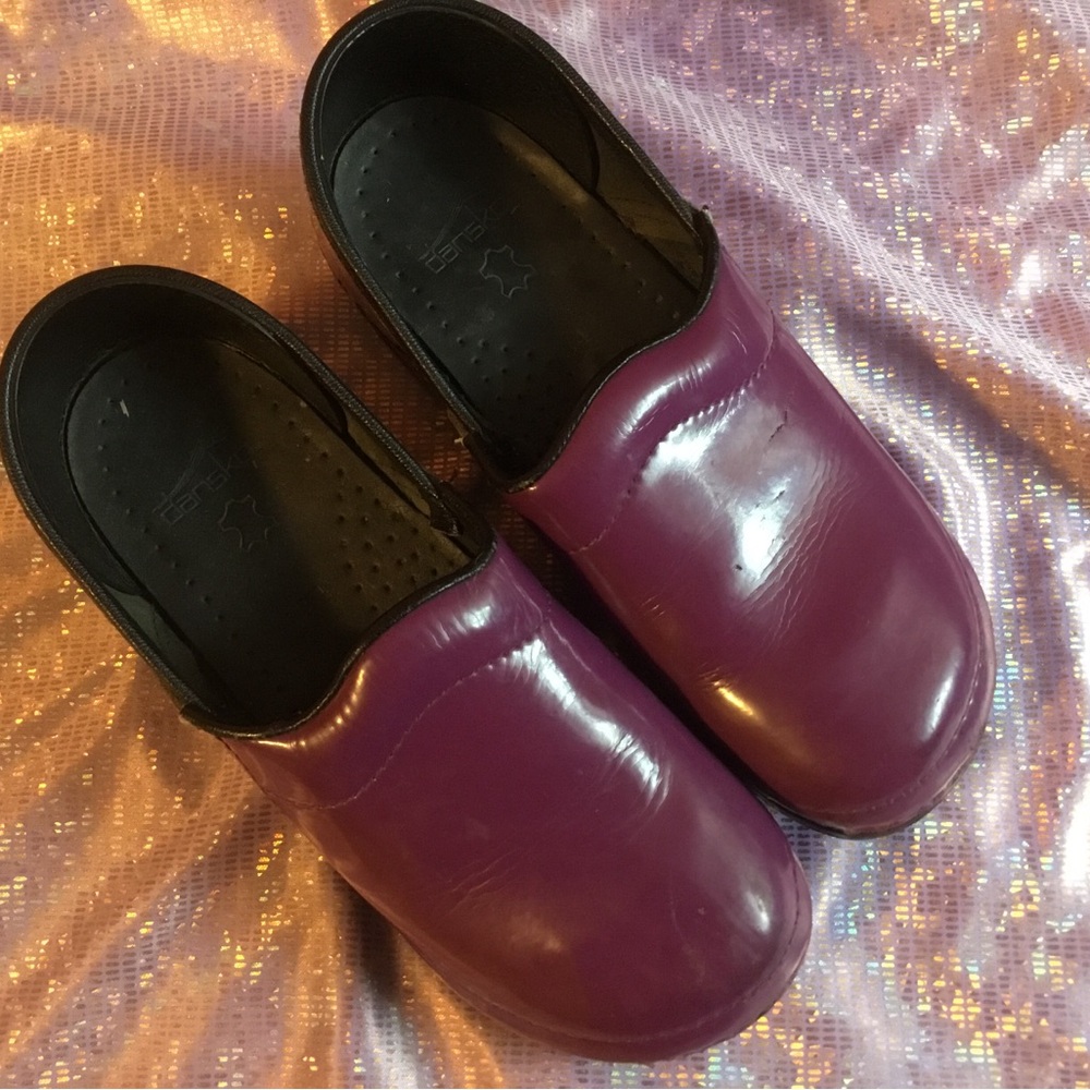 Dansko Fuchsia clogs, European size 34